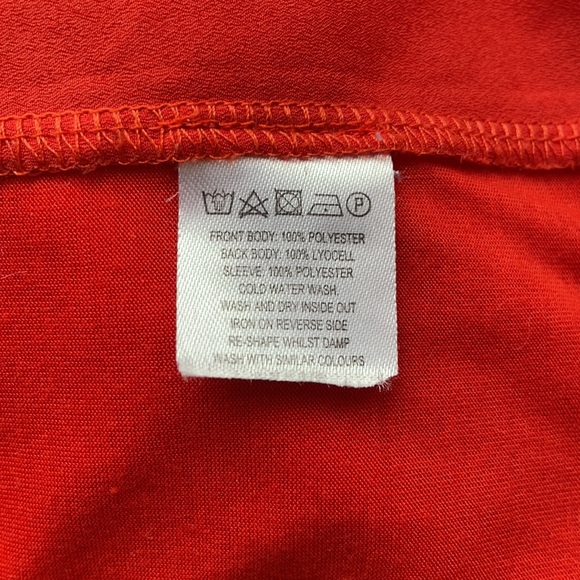 Orange Cap sleeve blouse Size Small - Picture 5 of 5